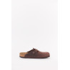BIRKENSTOCK HABANA BOSTON REGULAR SUEDE LEATHER CLOGS